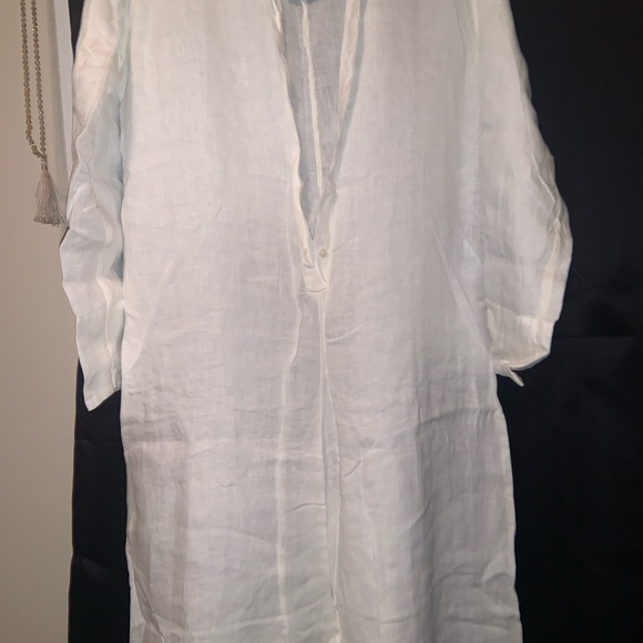 ZARA 100% LINEN JUMPSUIT - Picture 3 of 4